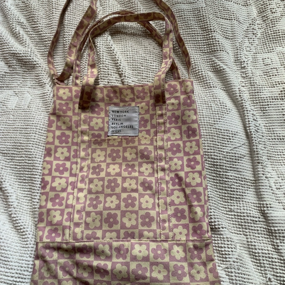 Floral Patterned Tote Bag